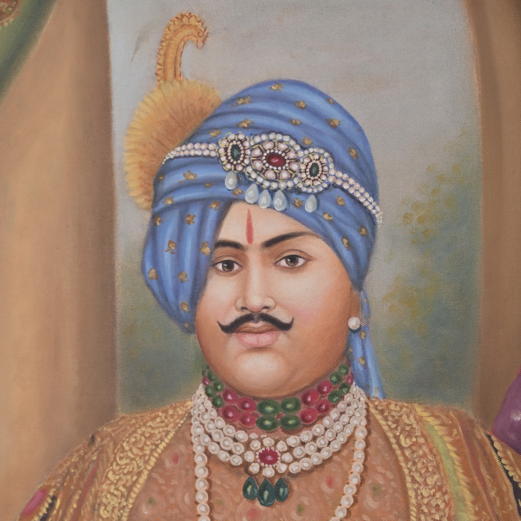 Vintage Indian king Painting