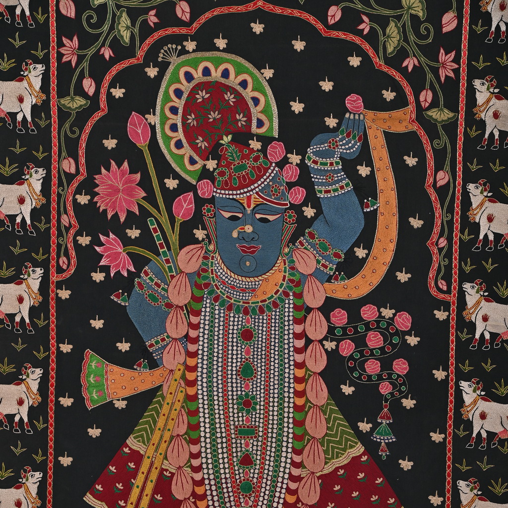 Embroidered shreenath pichwai