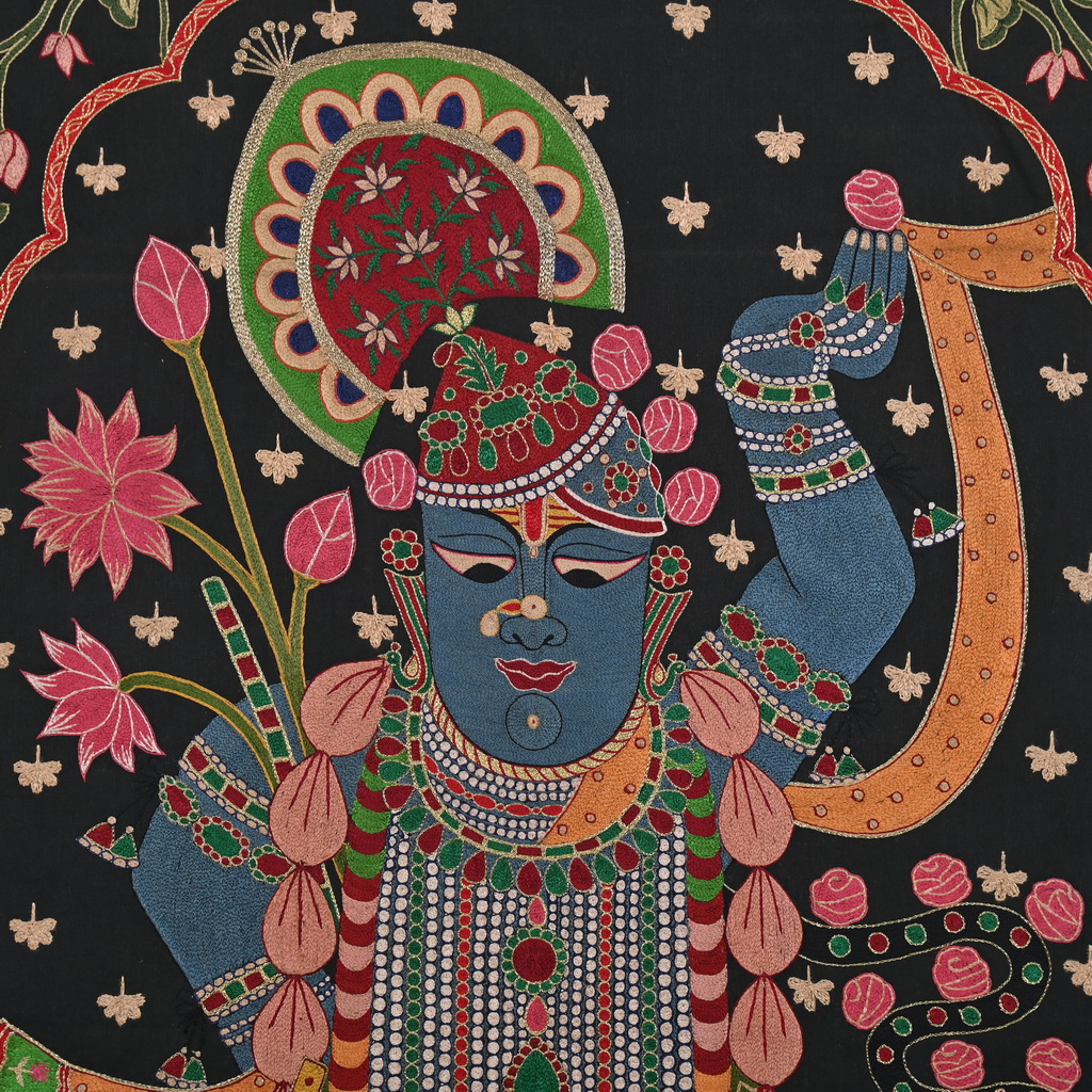 Embroidered shreenath pichwai