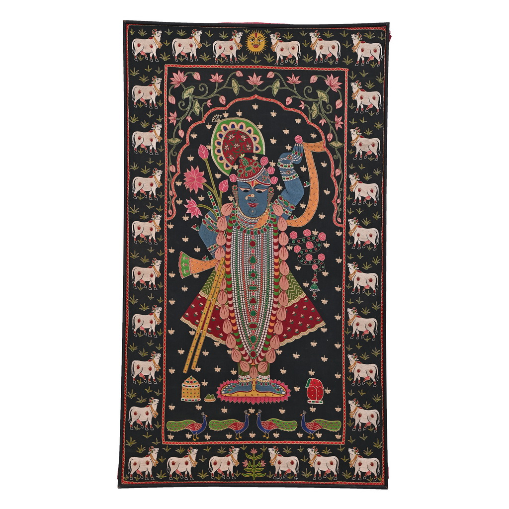 Embroidered shreenath pichwai