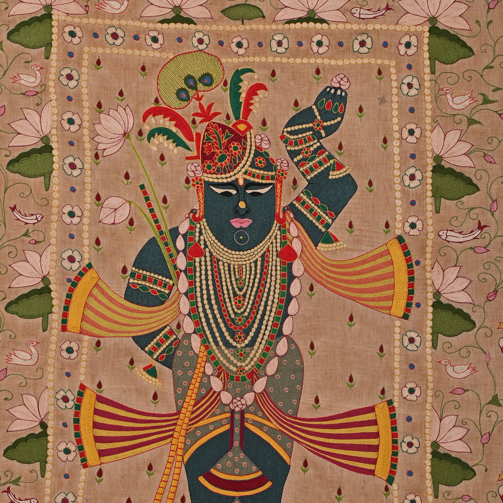Embroidered shreenath pichwai