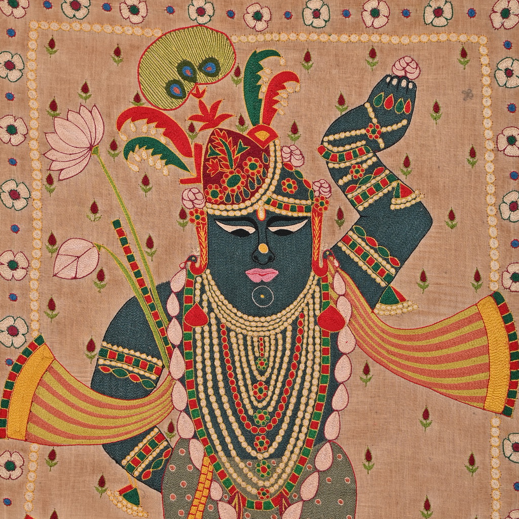 Embroidered shreenath pichwai