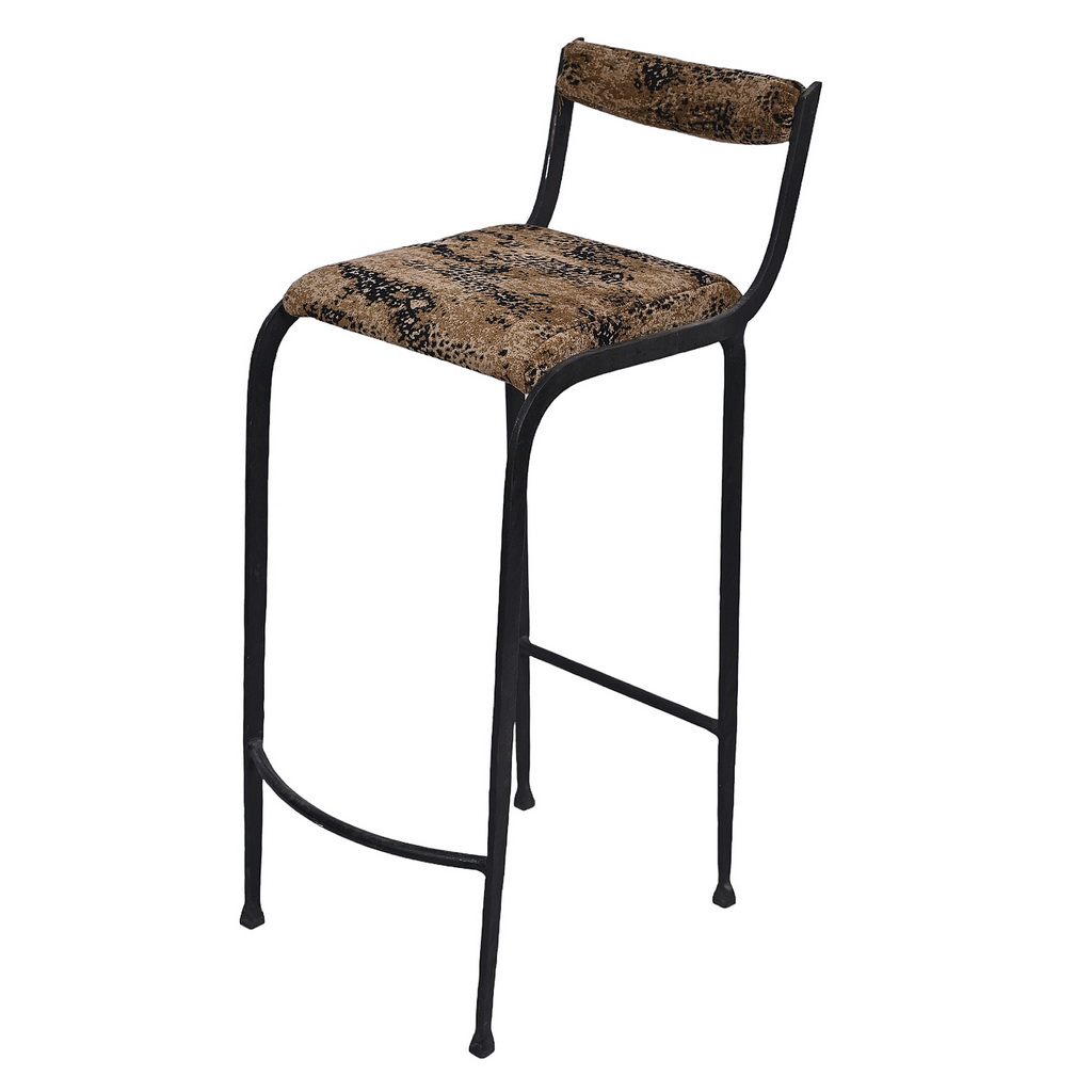 Iron bar stool