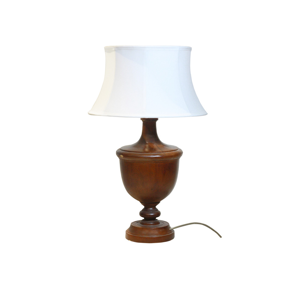Classic Turned Wood Table Lamp