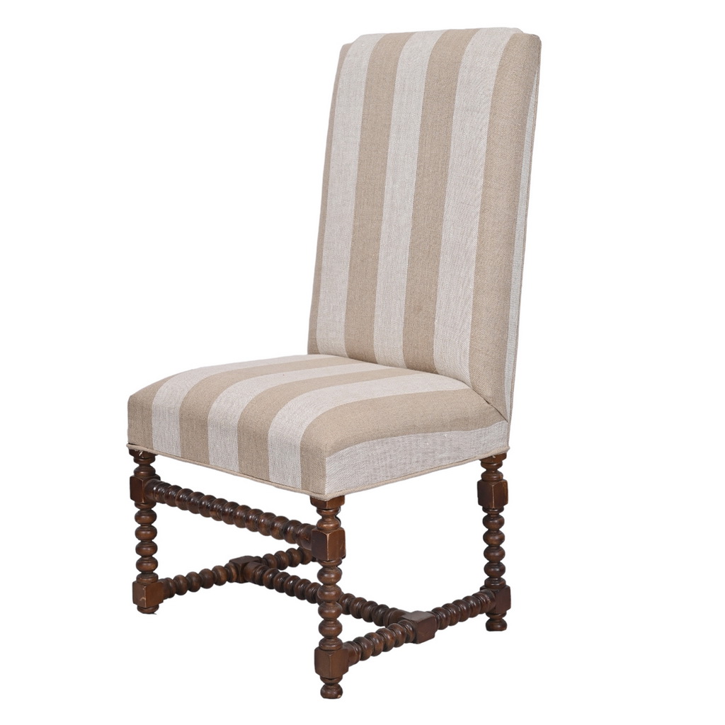 Spiral leg Spanish dining chair