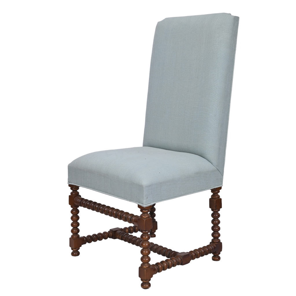 Spiral leg Spanish dining chair