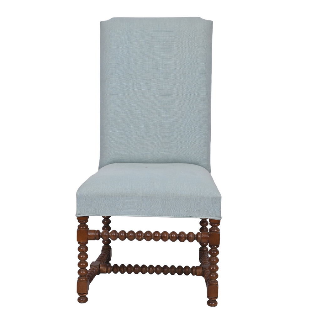 Spiral leg Spanish dining chair