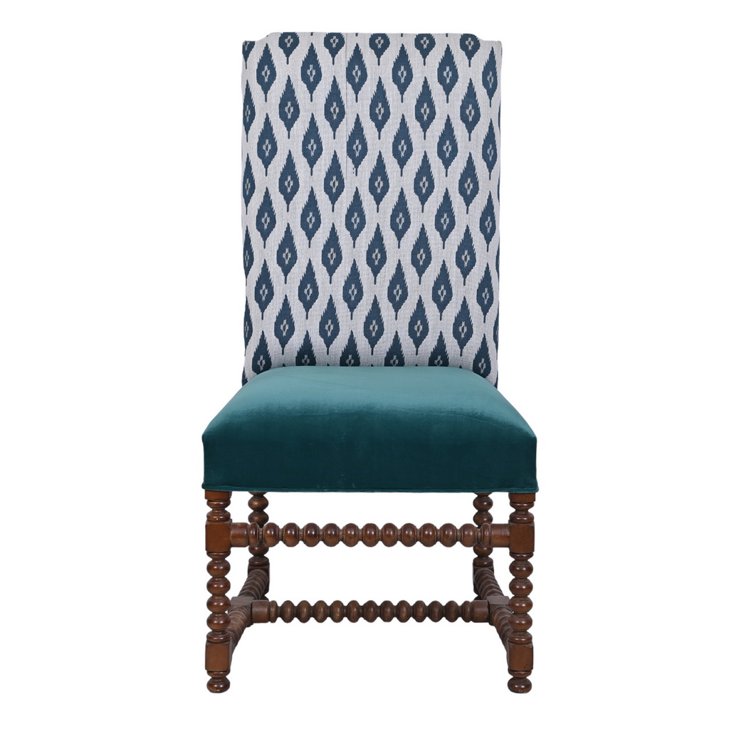 Spiral leg Spanish dining chair