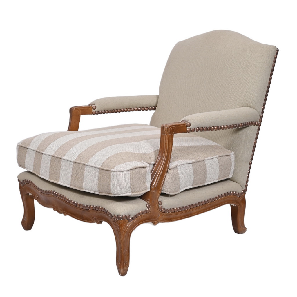 French regency style armchair- walnut