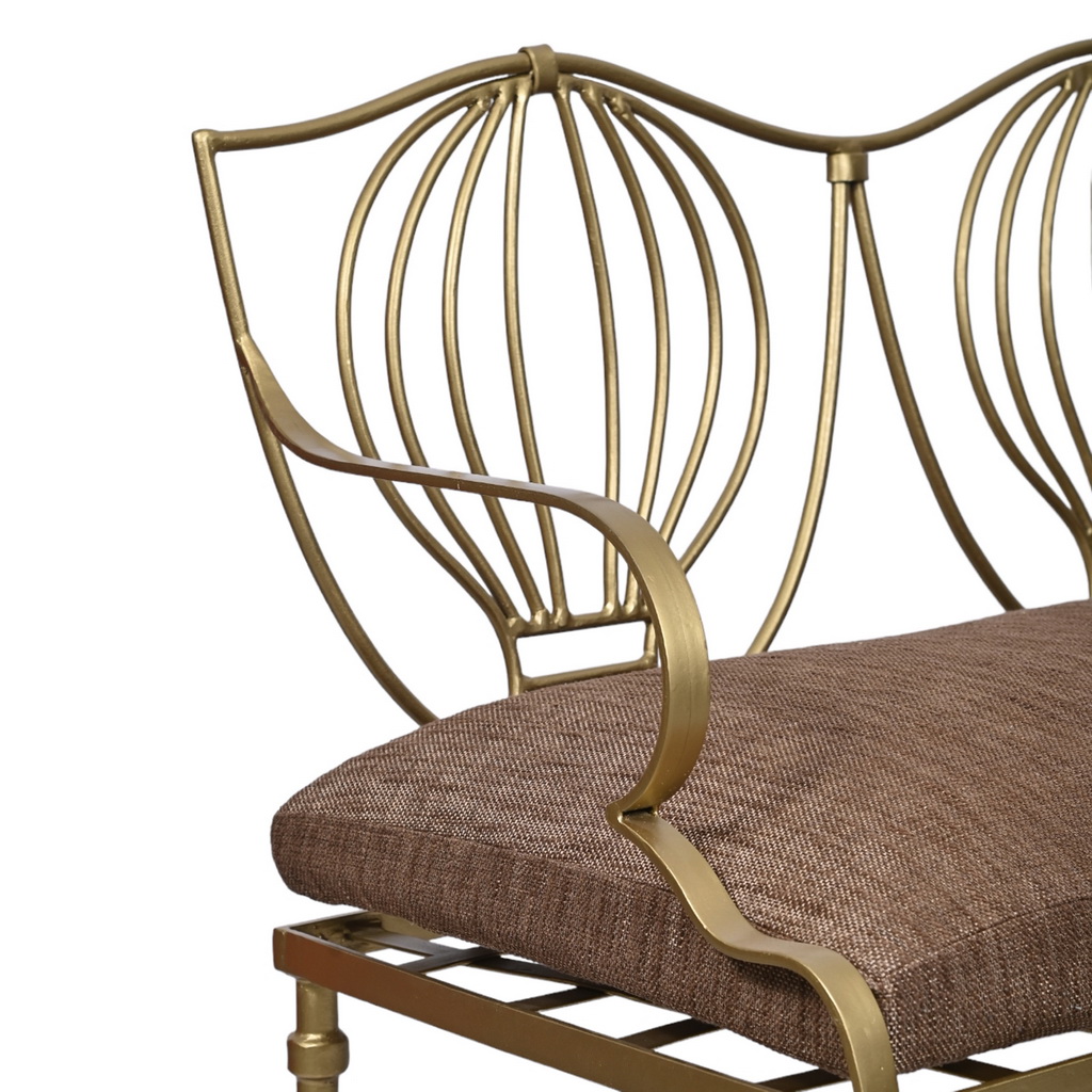 Antique gold bench