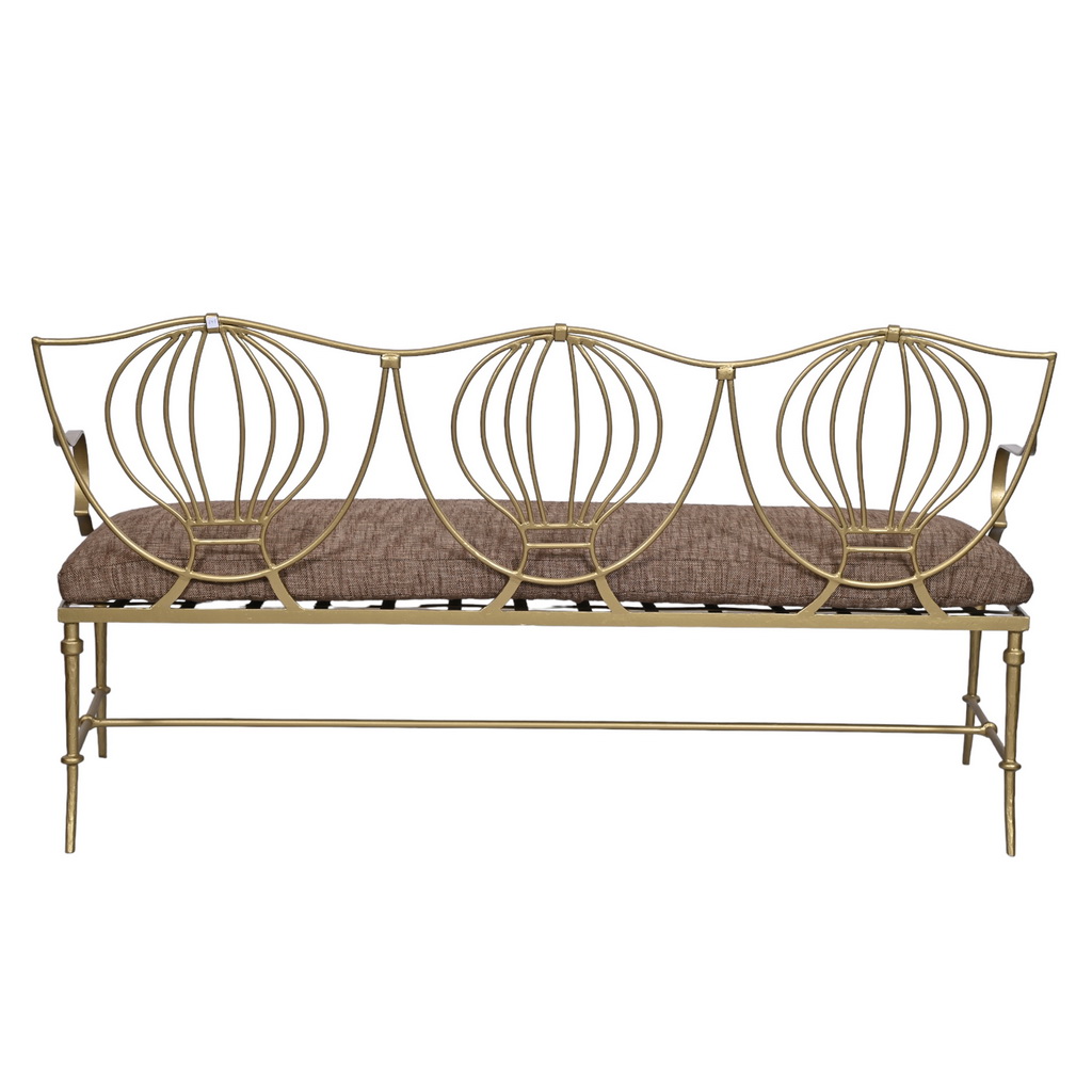 Antique gold bench