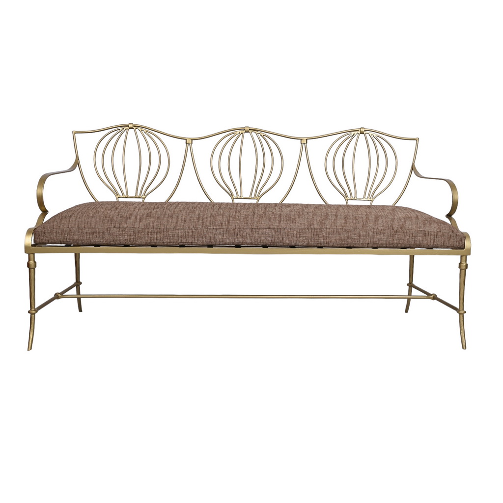 Antique gold bench