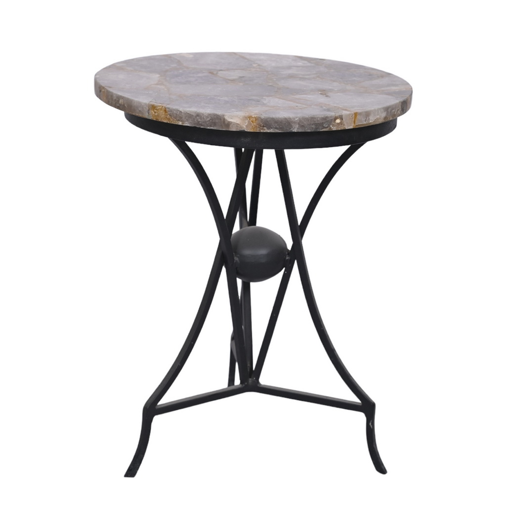 Rose quartz side table