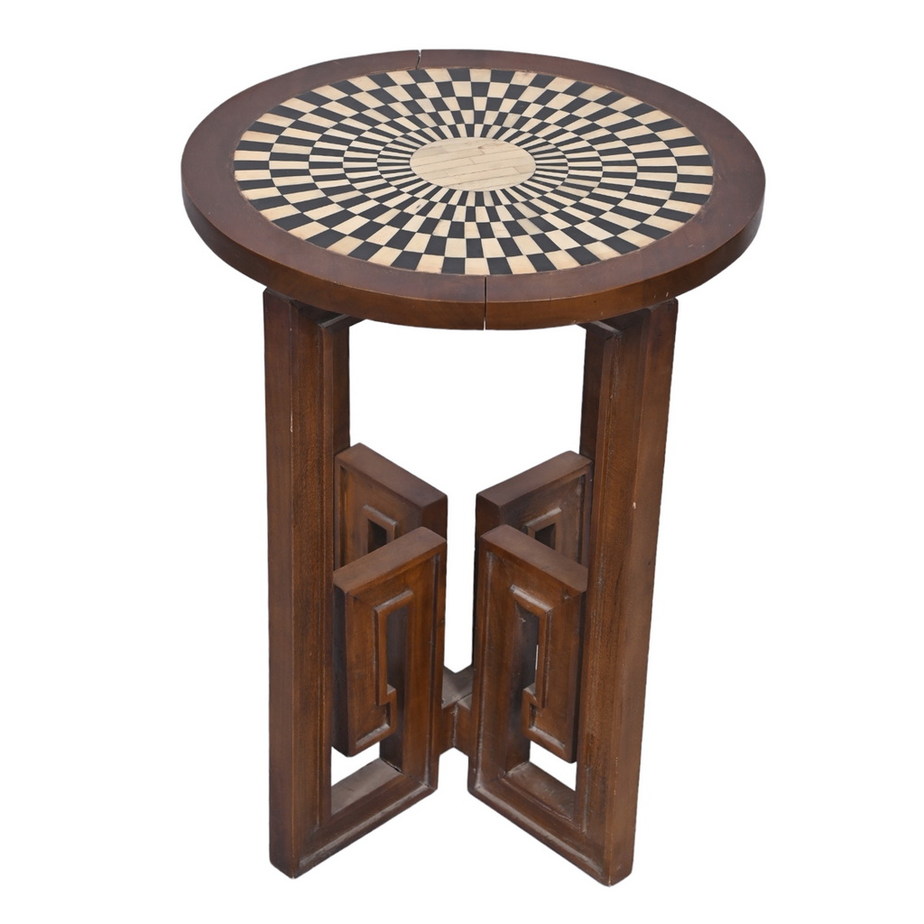 Small Flavian Side Table - wood Stone