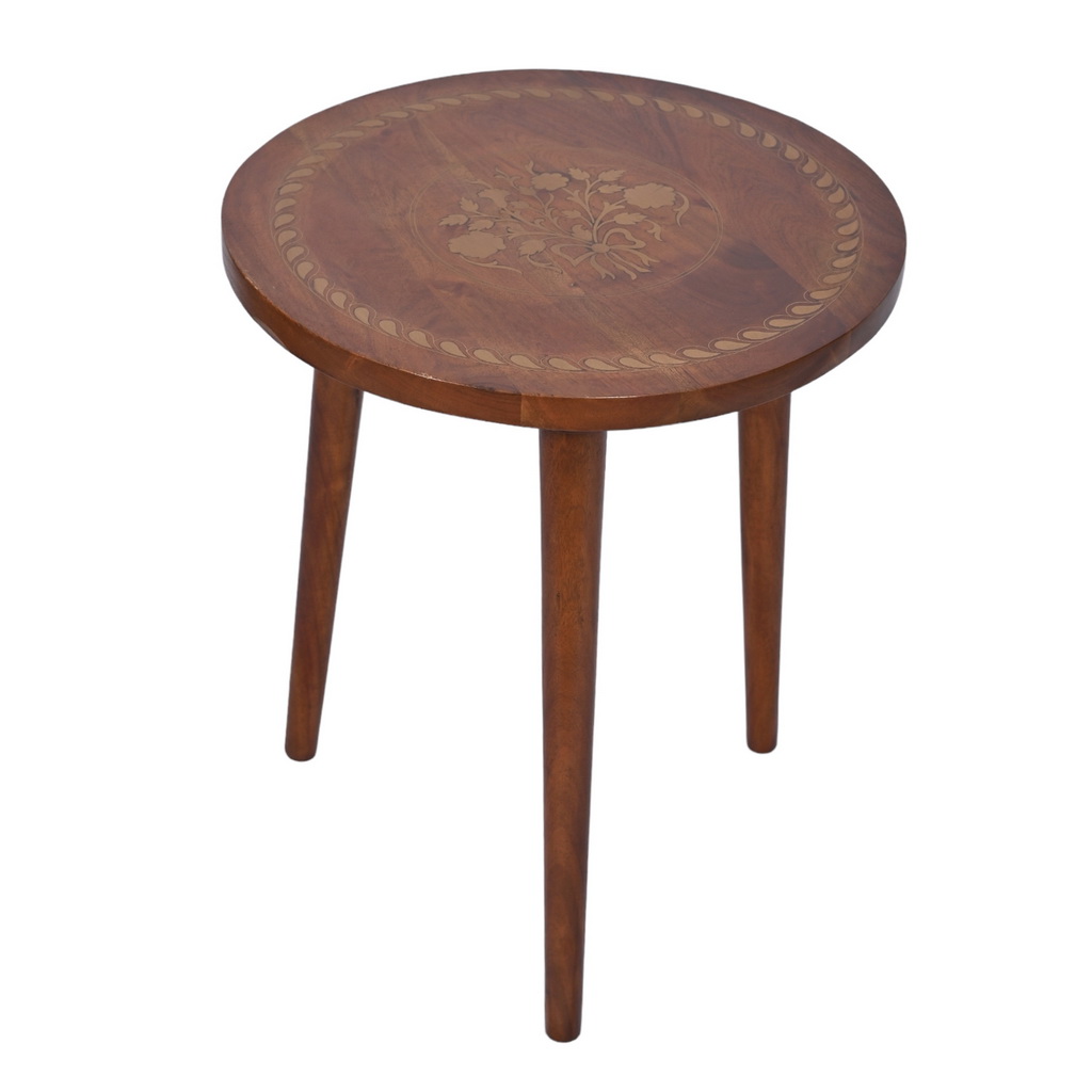 Gold inlay side table