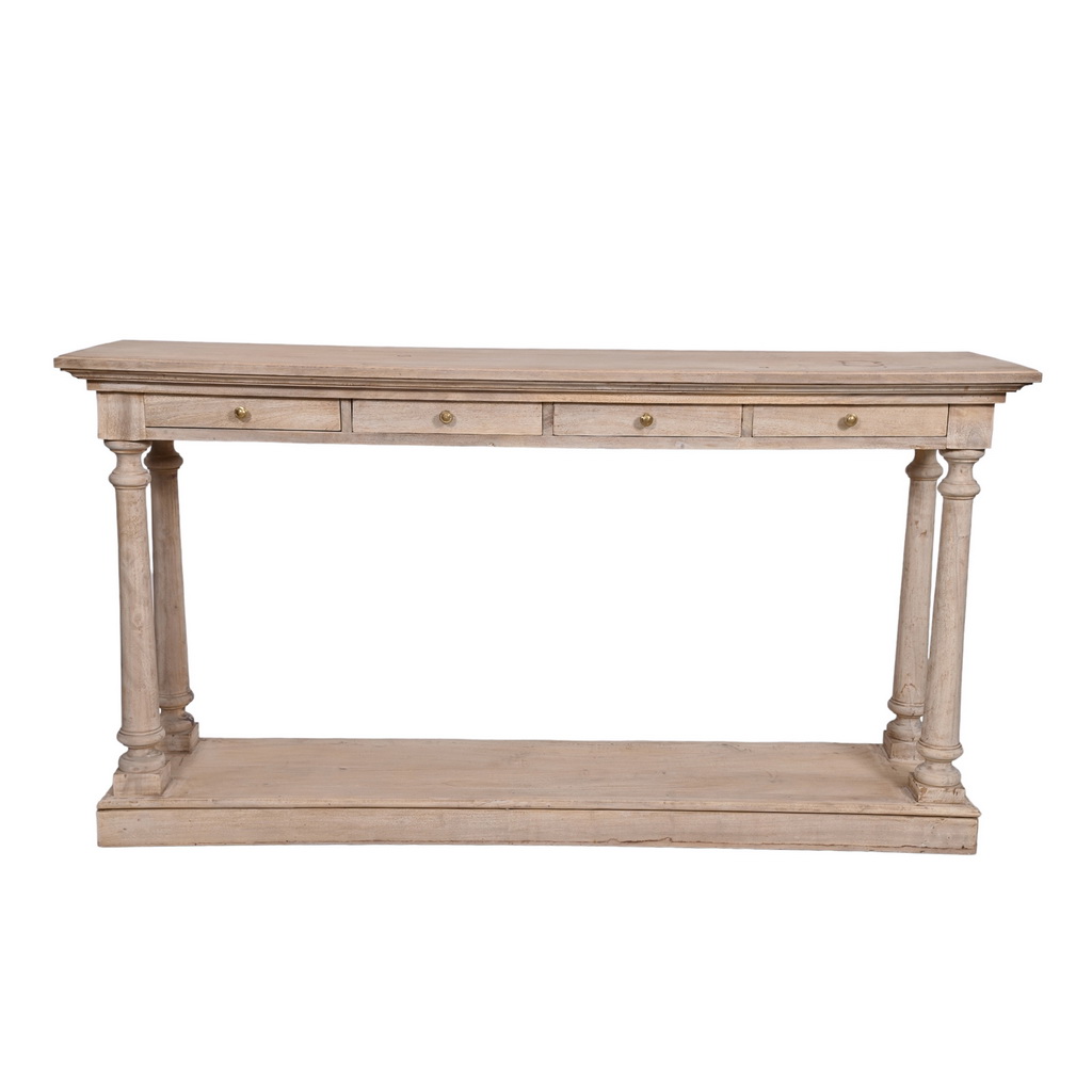 Chic farmhouse sleek console
