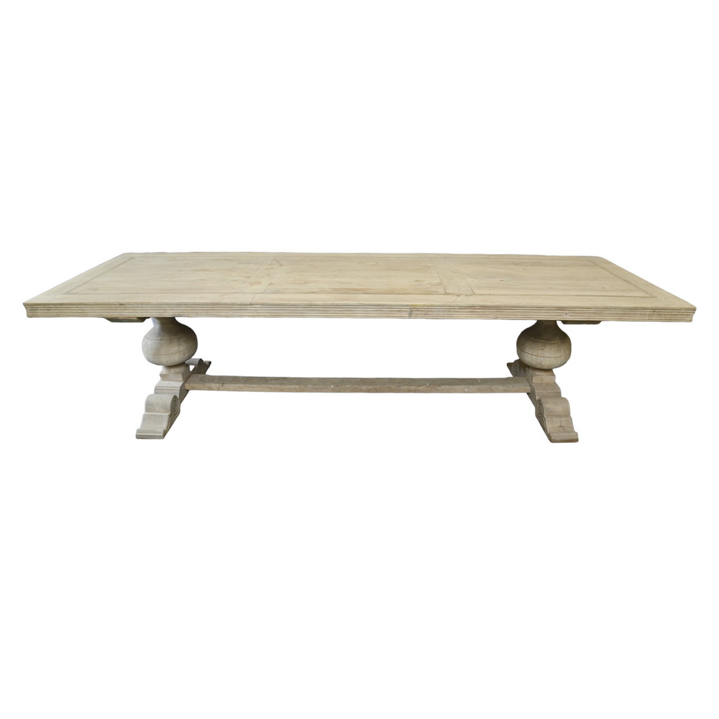Fat baluster dining table