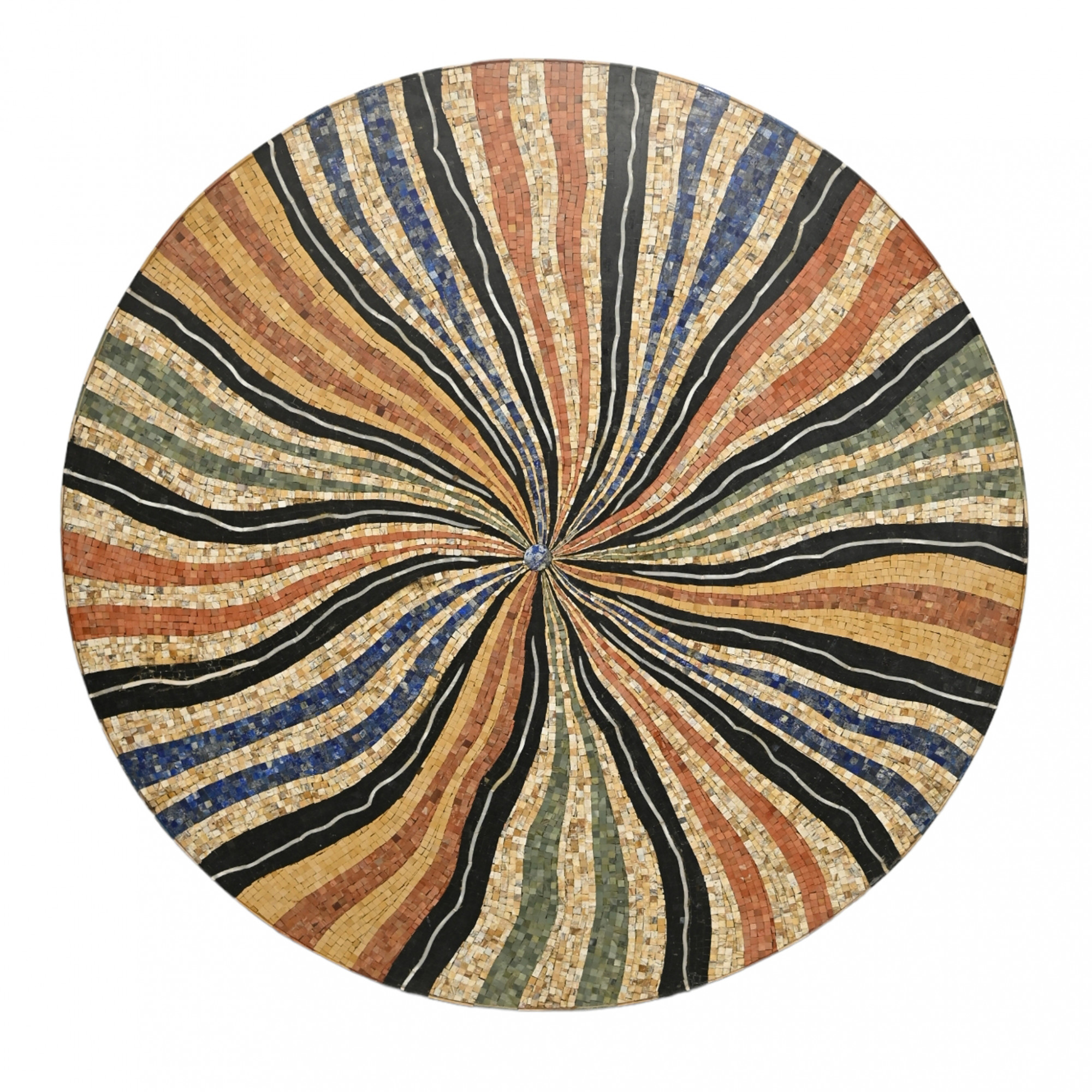 Stone inlay dining table top