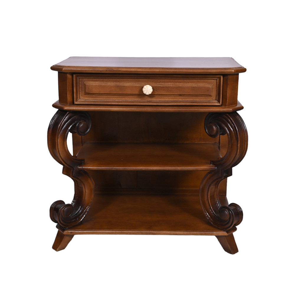 Walnut vintage side table