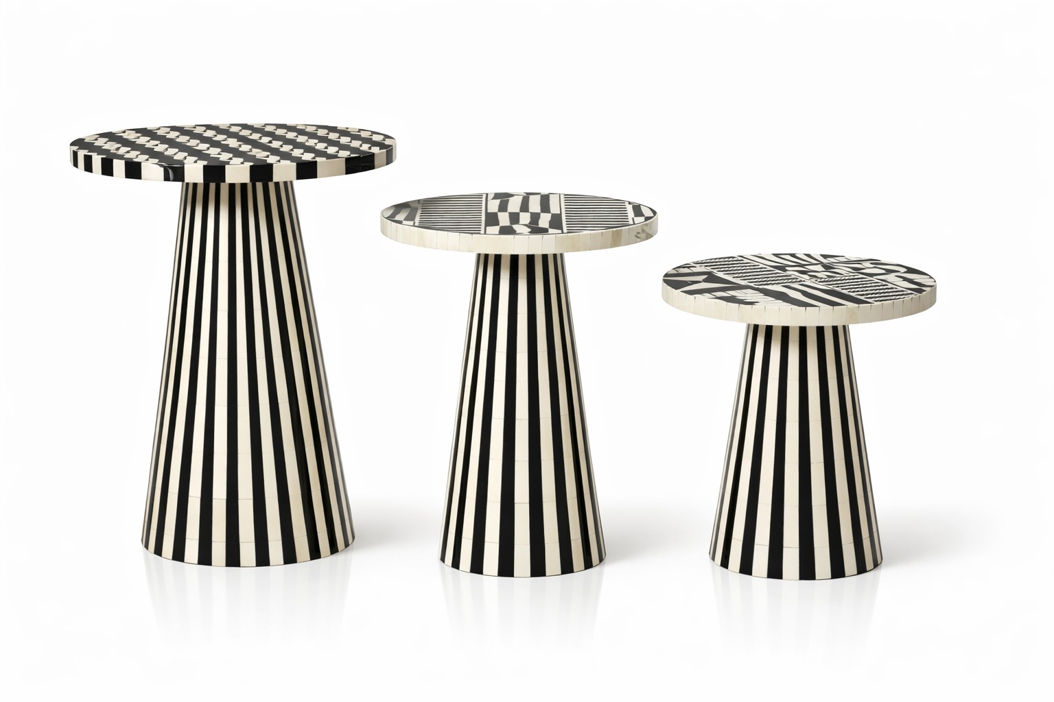 Nomad Totem Side Tables Set of 3