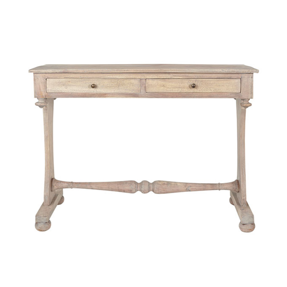 Acacia French Farmhouse Style Desk With Drawer
