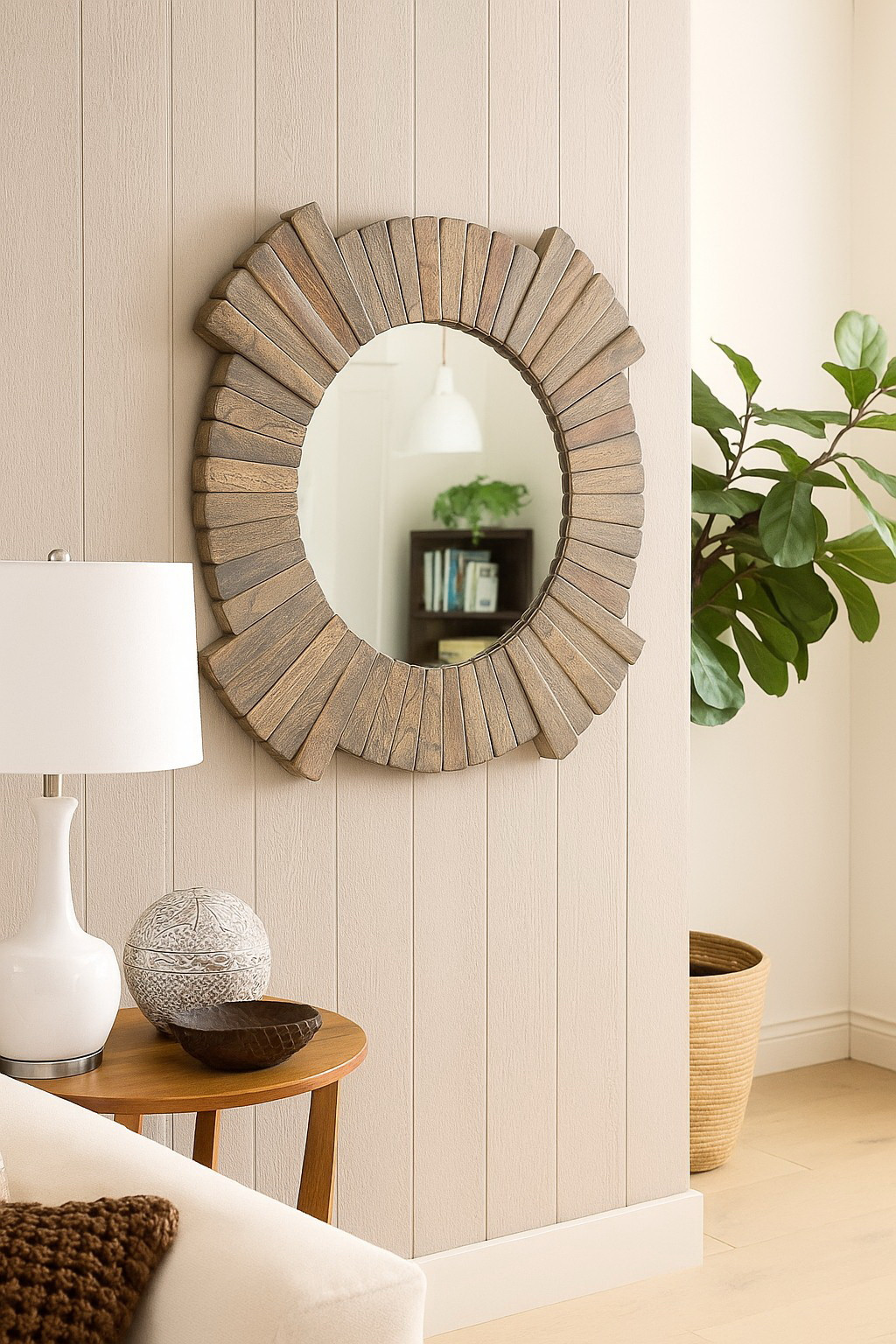 Circular farmhouse Mirror