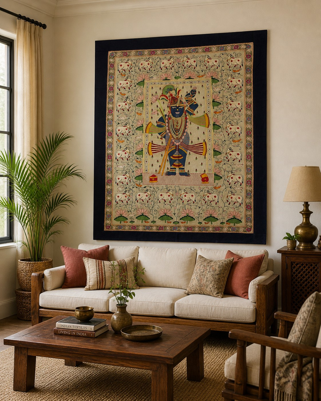 Embroidered shreenath pichwai