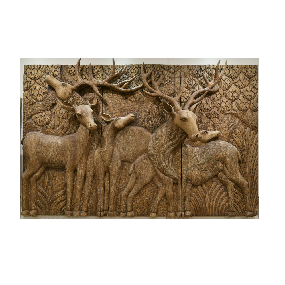 Dandaka Deer wooden mural