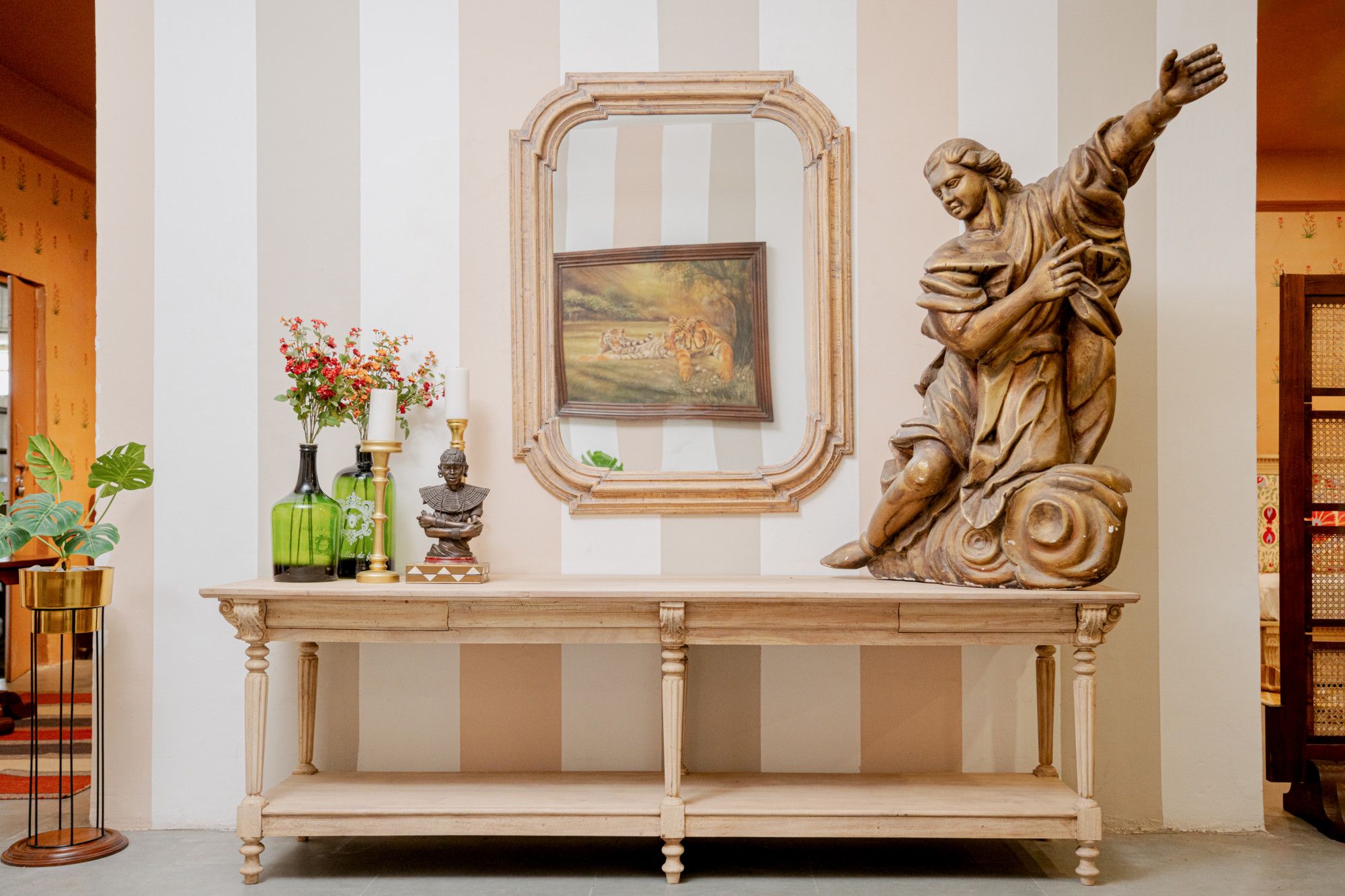 Gustavian rustic mirror