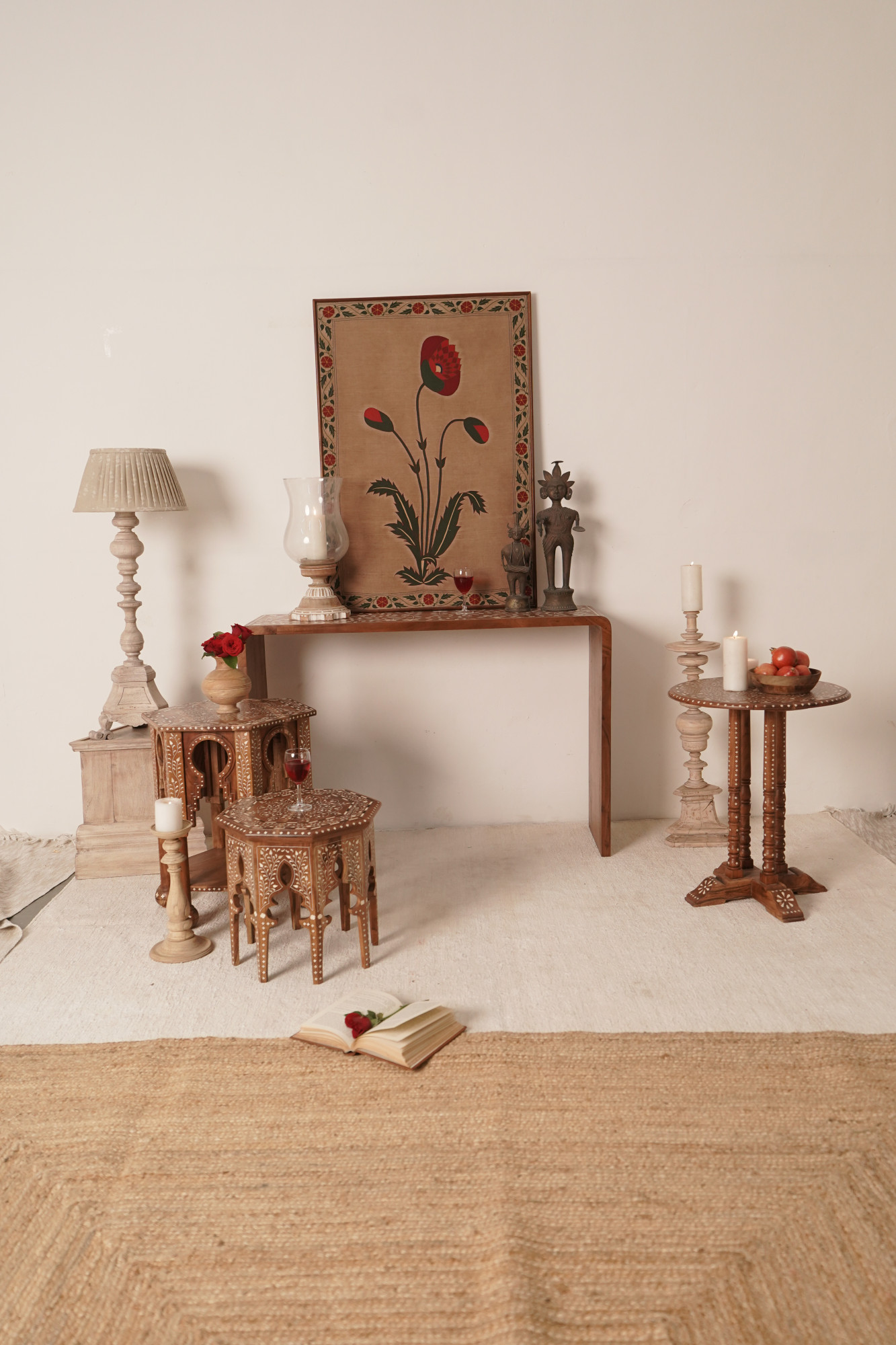 Nargis Octagonal Inlay Low Table