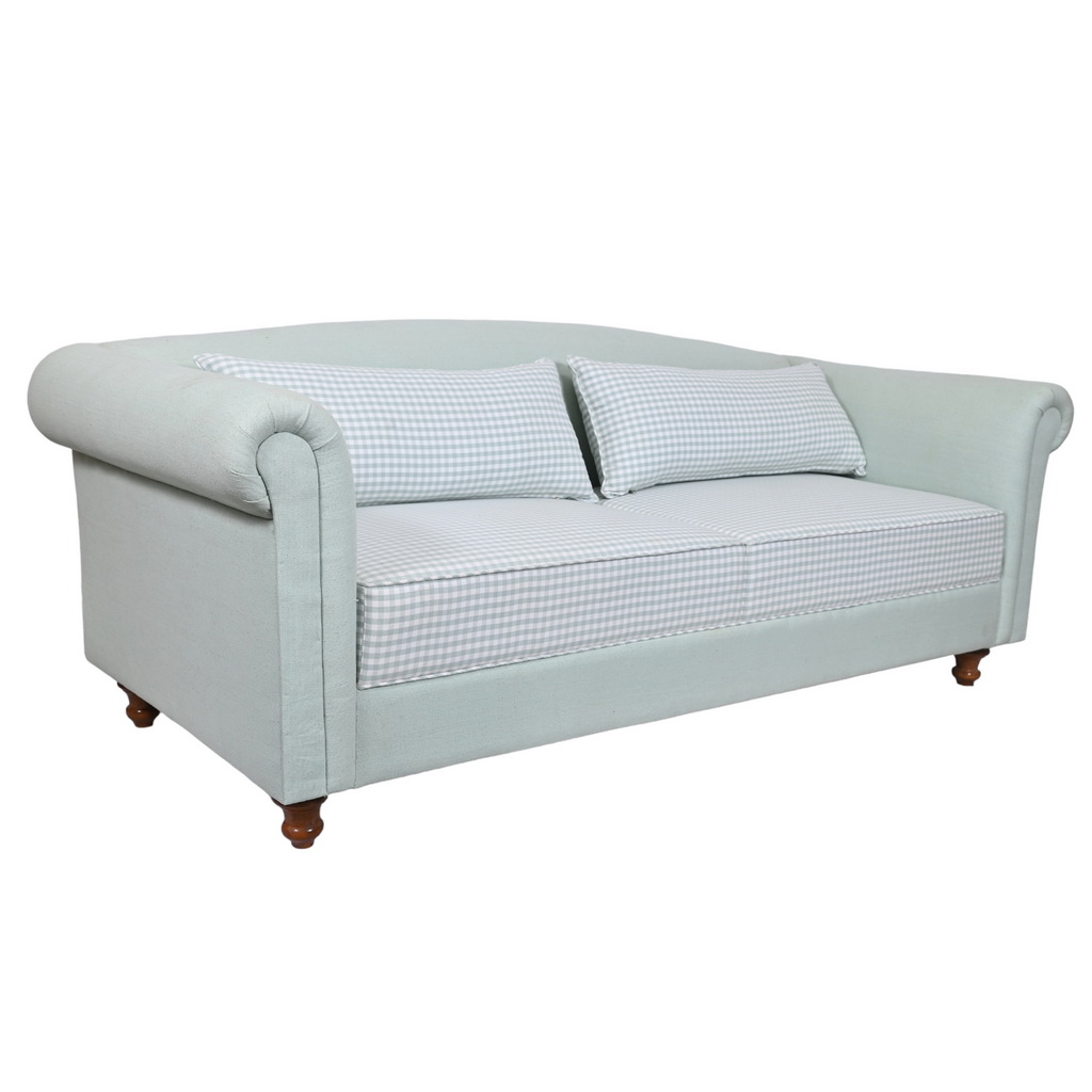 English dove green sofa