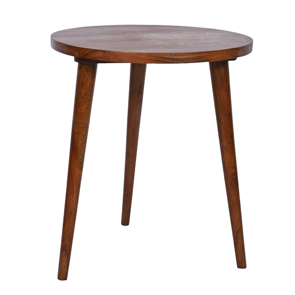 Gold inlay side table