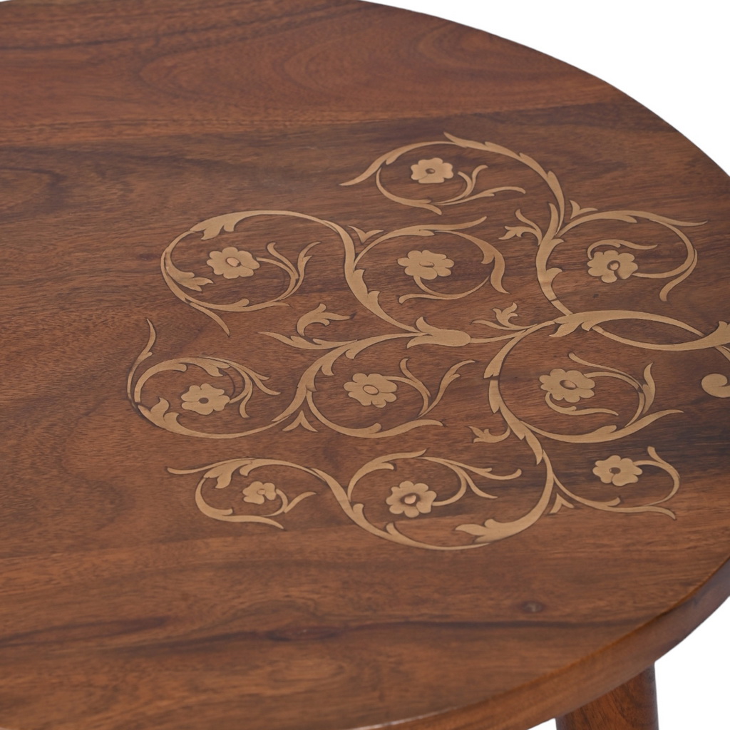 Gold inlay side table