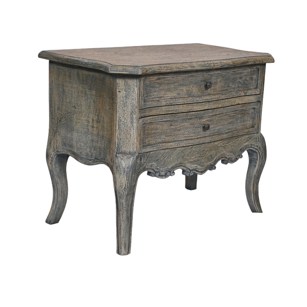 Sage rustic side table