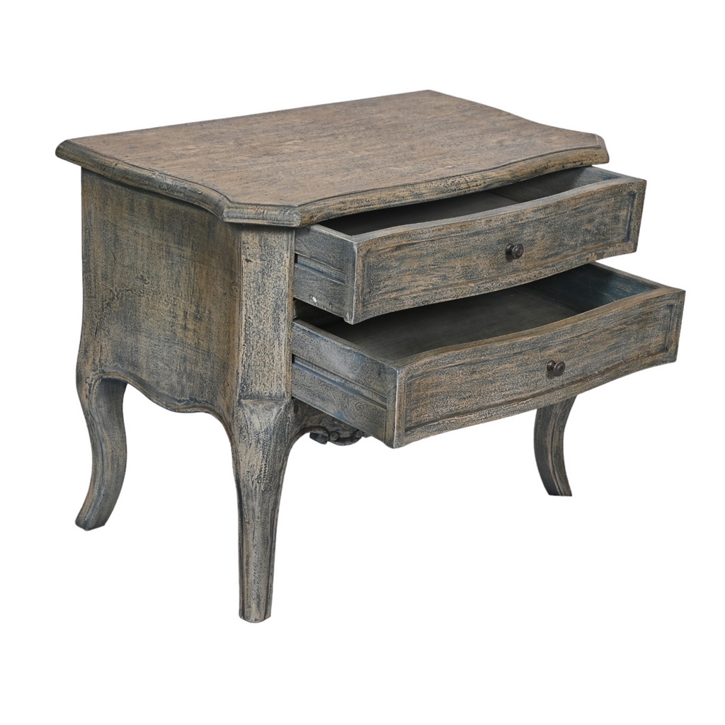 Sage rustic side table