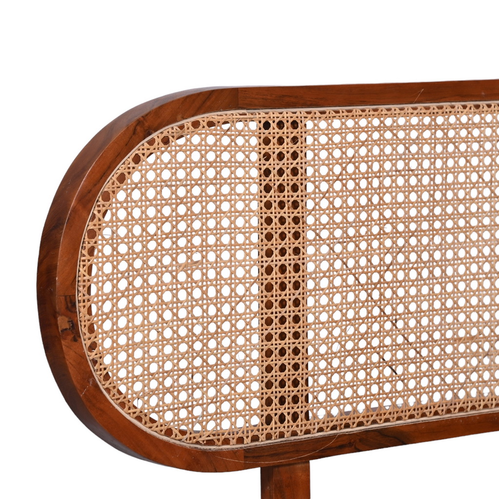 Two seater rattan bench