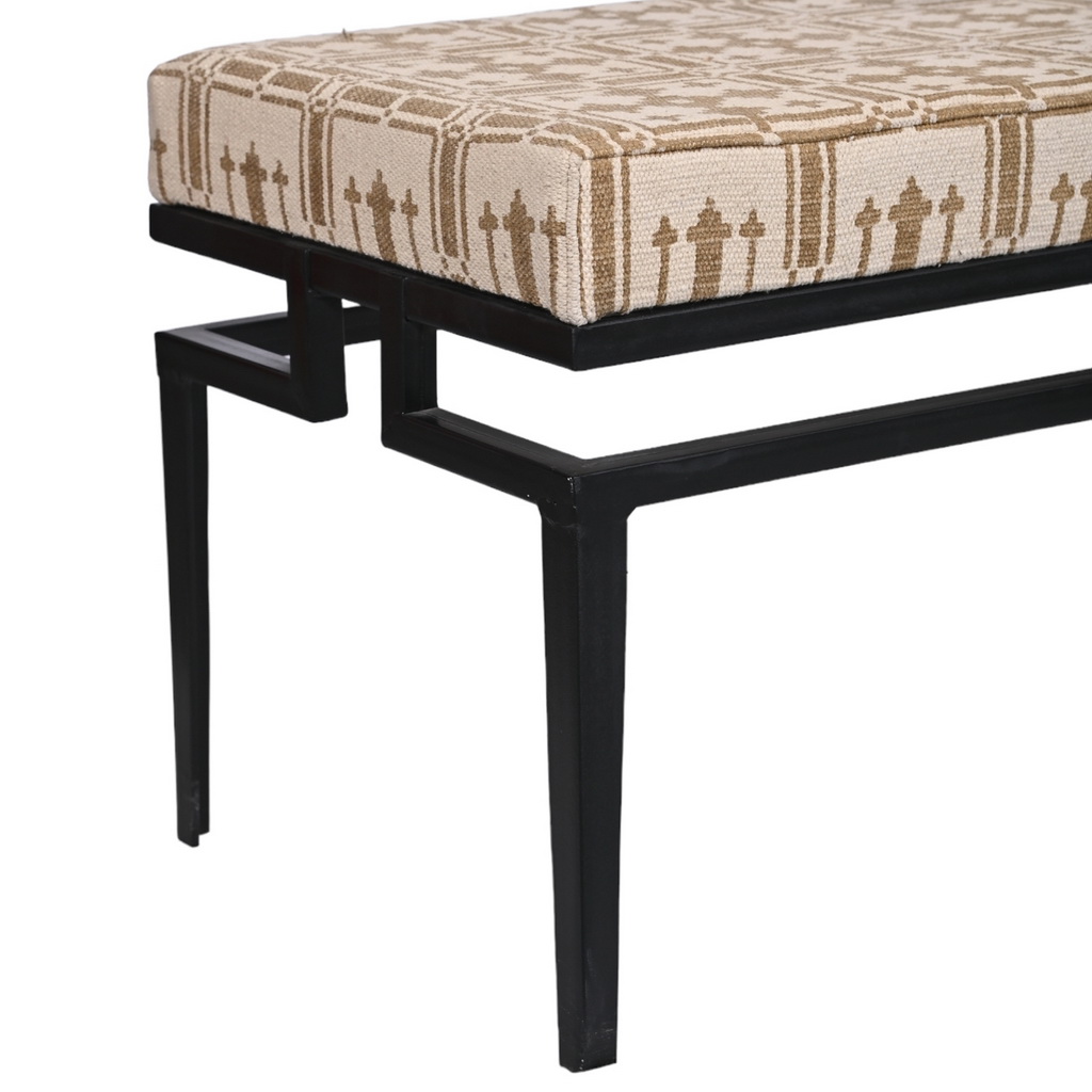 Iron geometric bench