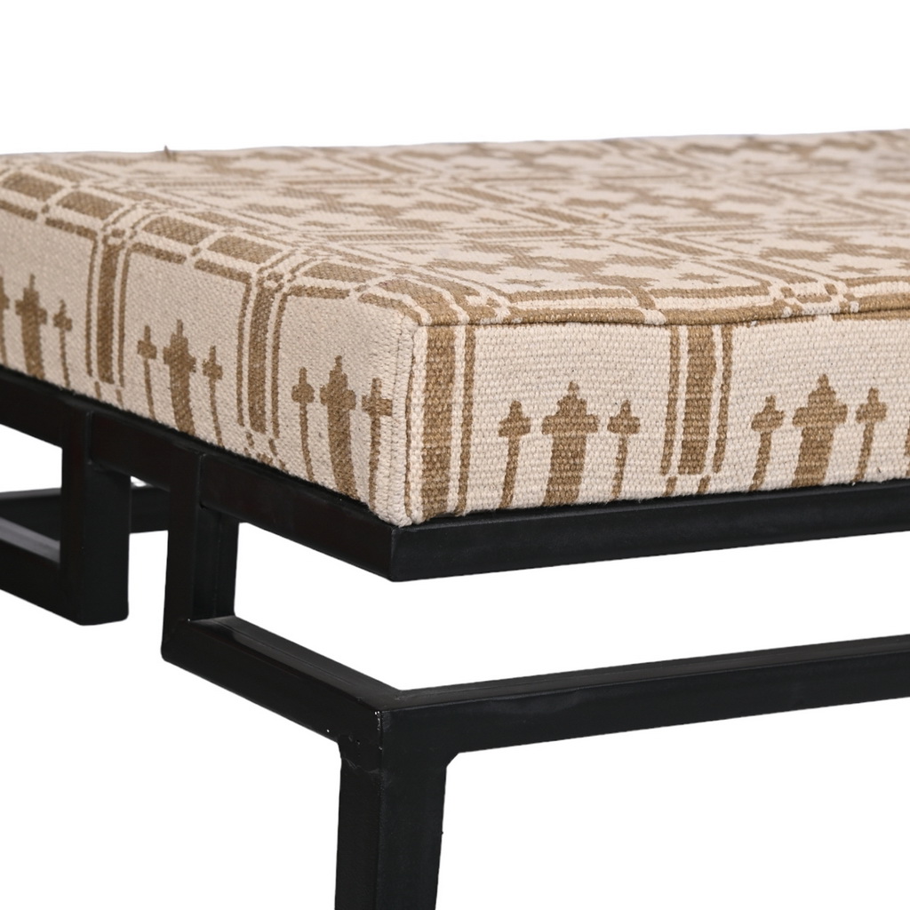 Iron geometric bench