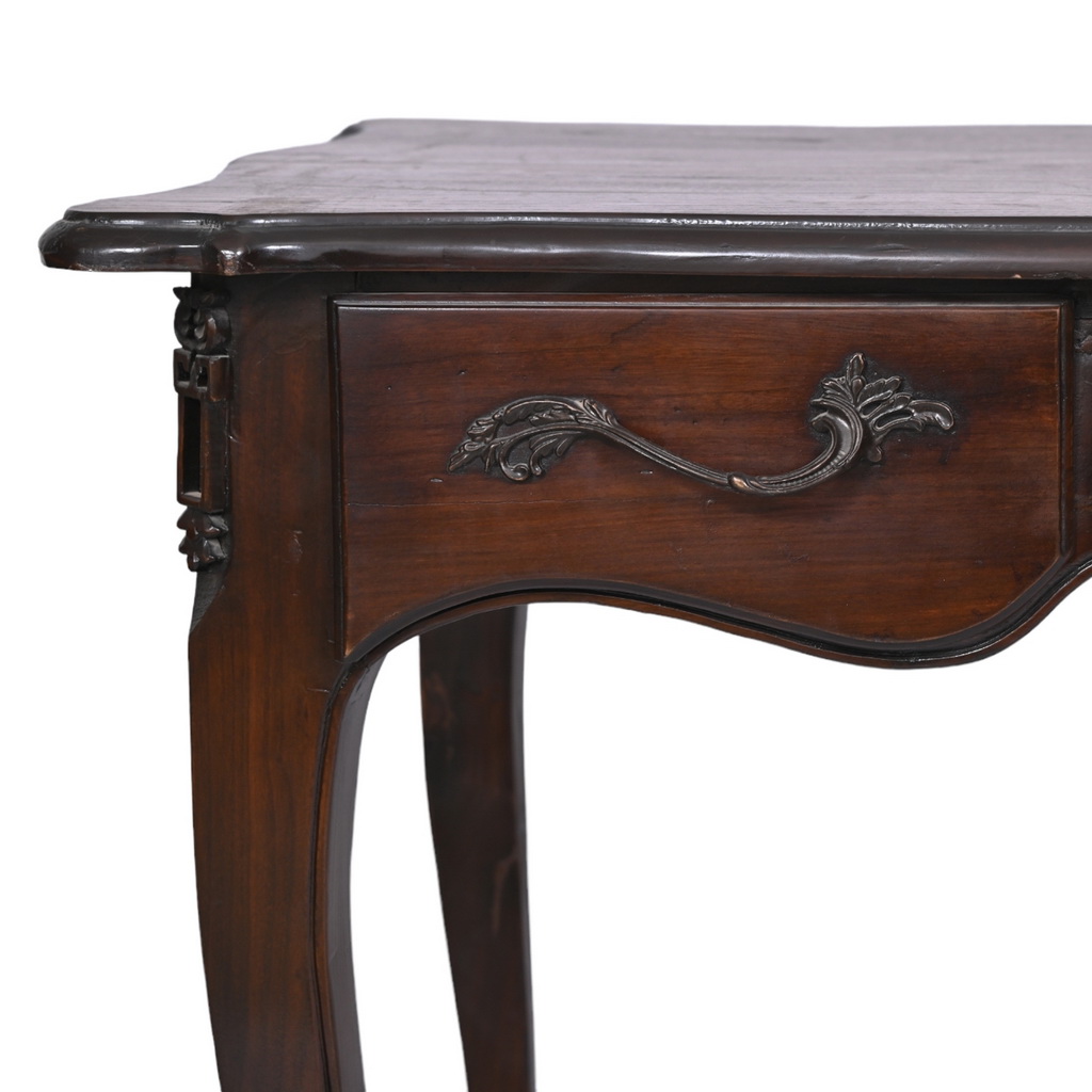 French scalloped apron writing desk