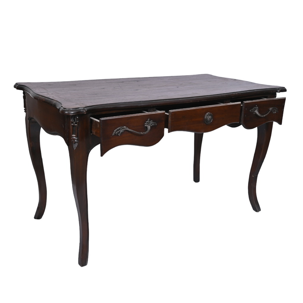 French scalloped apron writing desk
