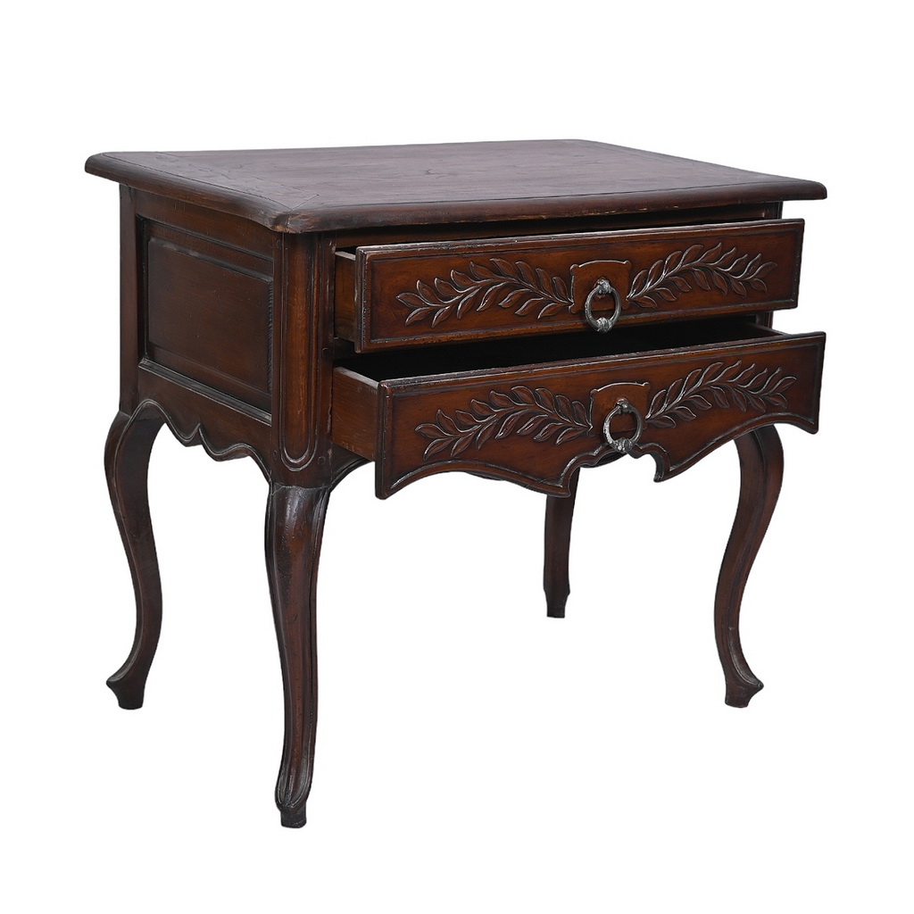 Ornate carved long side table