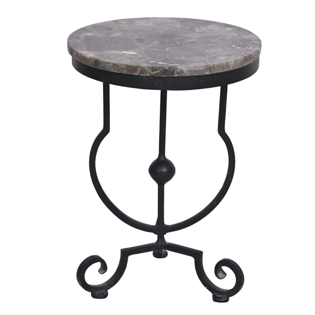 Stone top side table
