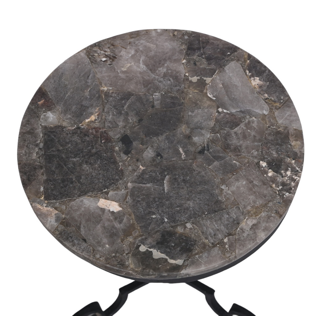 Stone top side table