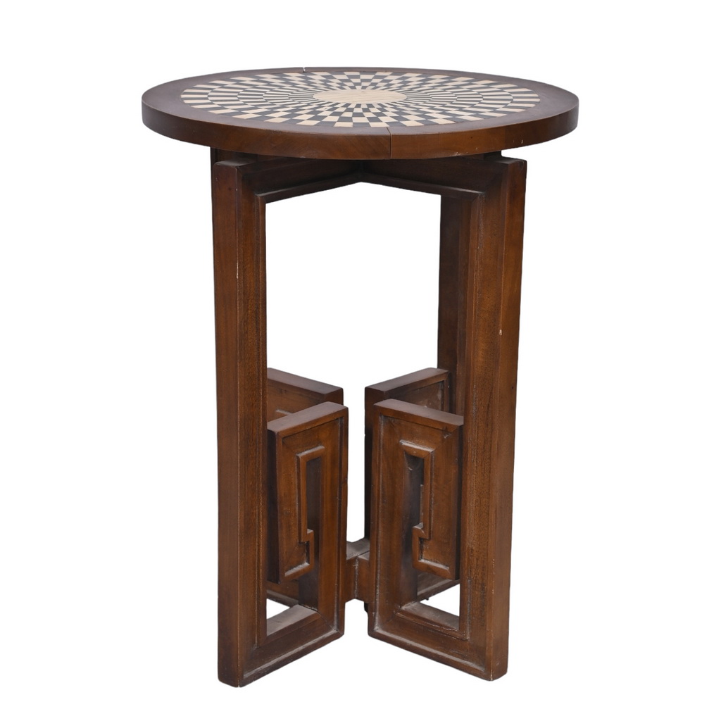 Small Flavian Side Table - wood Stone
