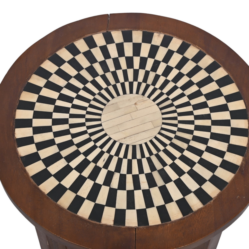 Small Flavian Side Table - wood Stone