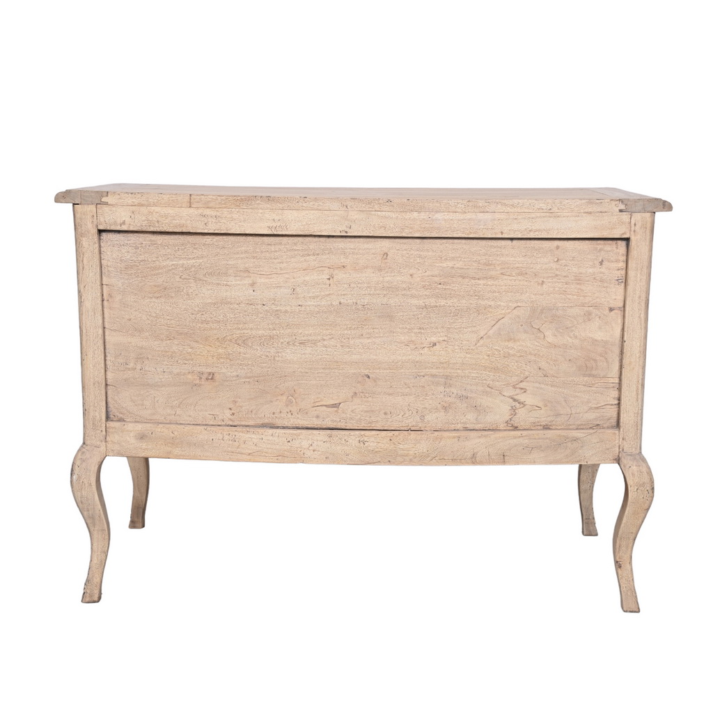 Carved French chest of drawers