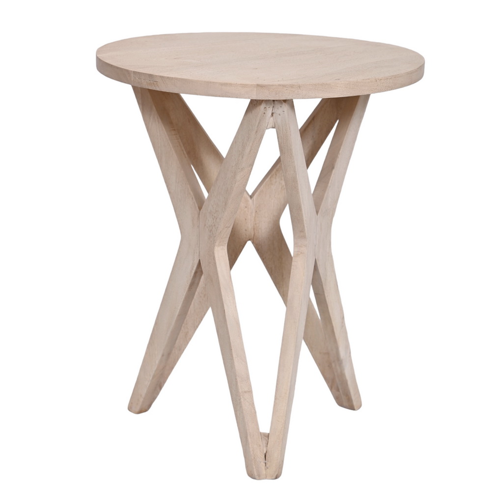 Round art deco side table