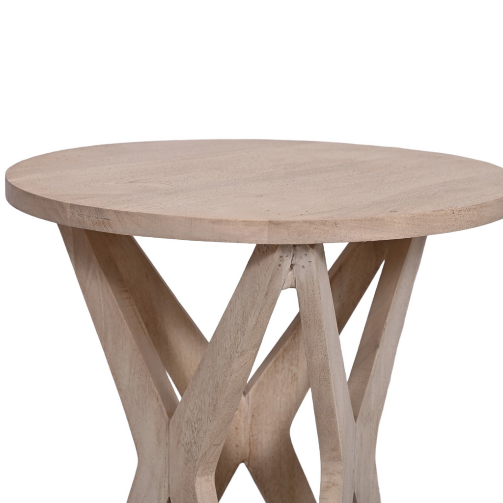 Round art deco side table