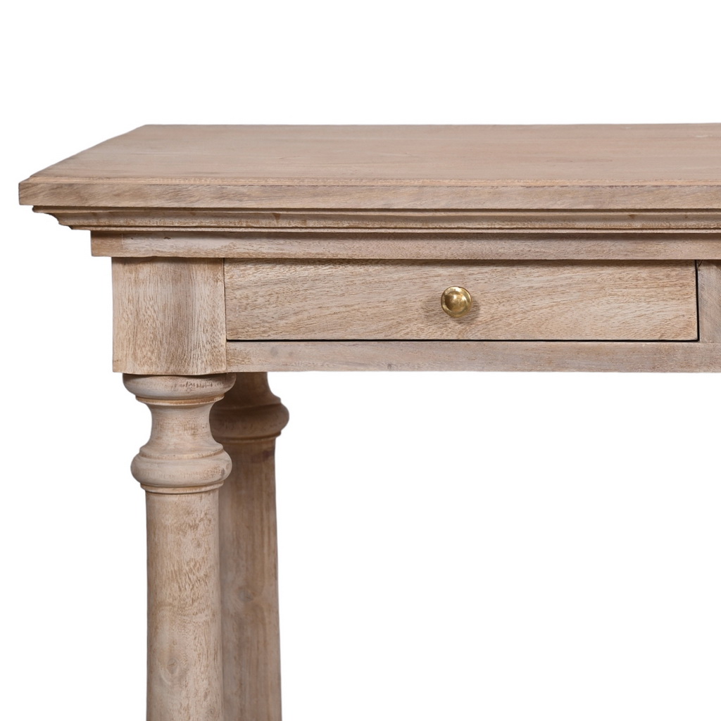 Chic farmhouse sleek console