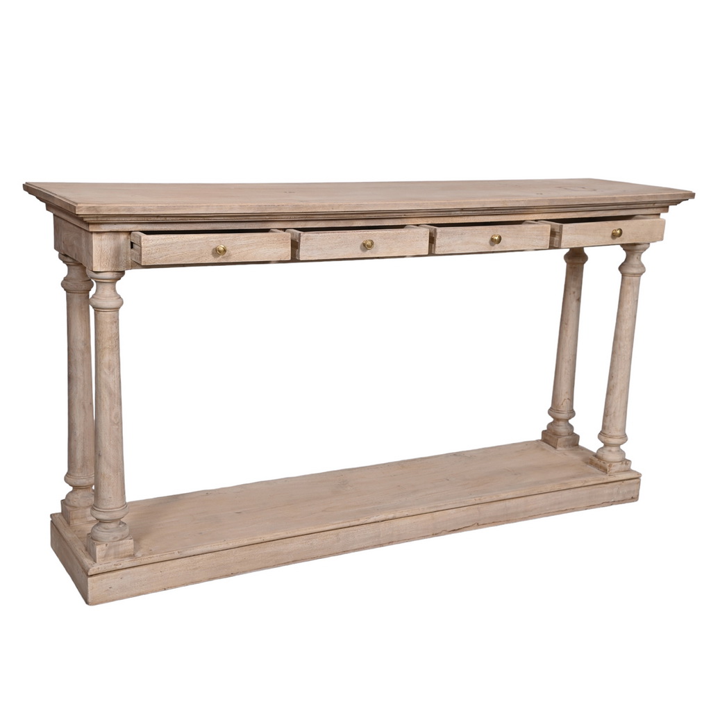 Chic farmhouse sleek console